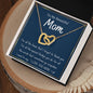Interlock love Necklace, MOM gift, women, girls, moms, female,