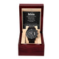 Black Chronograph Watch, For Him, To my Man