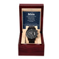 Black Chronograph Watch, For Him, To my Man