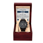 Black Chronograph Watch , TO MY AMAZING DAD, Gift