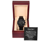 Black Chronograph Watch, For Him, Dear Son, Gift or your Son