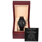 Black Chronograph Watch, to my Man