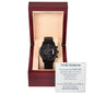 Black Chronograph Watch, For Him, To my Husband