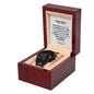 Black Chronograph Watch, For Him, Dear Son, Gift or your Son