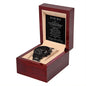 Black Chronograph Watch, For Him, To my Man