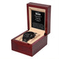Black Chronograph Watch, For Him, To my Man