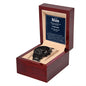 Black Chronograph Watch, For Him, To my Man