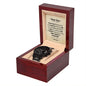 Black Chronograph Watch, For Him, Dear Son, Gift or your Son