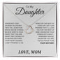 Daughter Necklace, Encouragement, From Mom