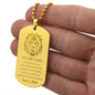 Encouraging Military Dog tag from Dad