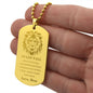 Encouraging Military Dog Tag from Mom