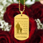 Engraved To my Grandson From Grandpa Dog Tag