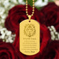 Encouraging Military Dog tag from Dad