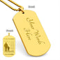Engraved To my Grandson From Grandpa Dog Tag