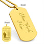 Engraved To my Son from Dad Dog Tag
