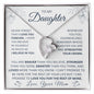 Daughter - from Mom, Forever Love Necklace