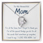 White Gold Love Necklace, Woman Necklace, gift for her, special gift, white gold,MOM gift,