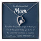White Gold Love Necklace, Woman Necklace, gift for her, special gift, white gold,MOM gift,