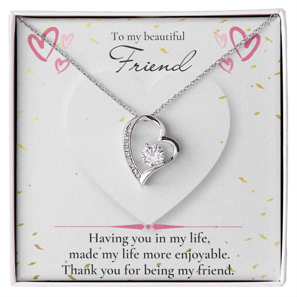 Forever love necklace, Friend necklace, Valentines day gift