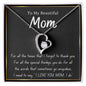 White Gold Love Necklace, Woman Necklace, gift for her, special gift, white gold,MOM gift,