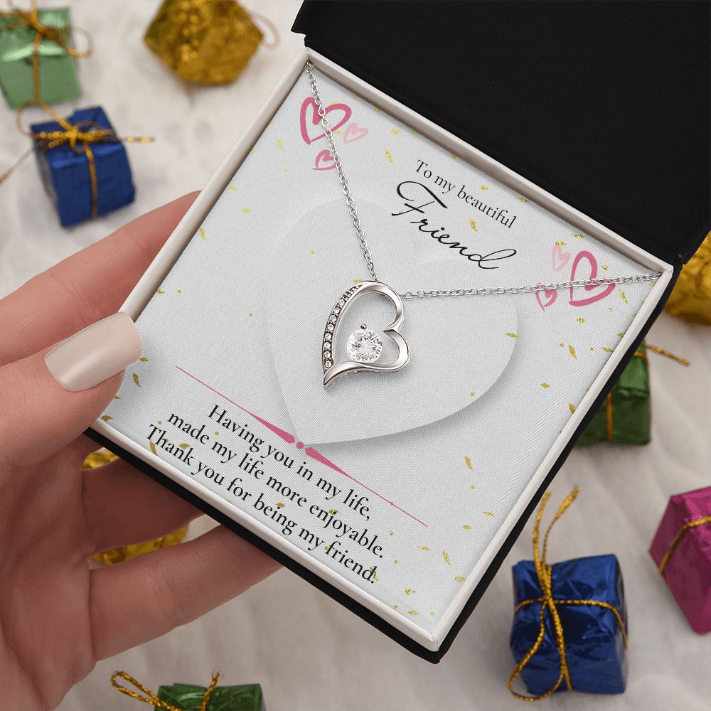 Forever love necklace, Friend necklace, Valentines day gift