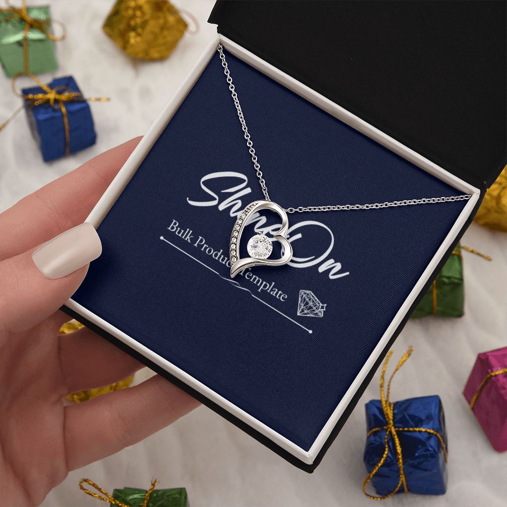 White Gold Forever Love Necklace