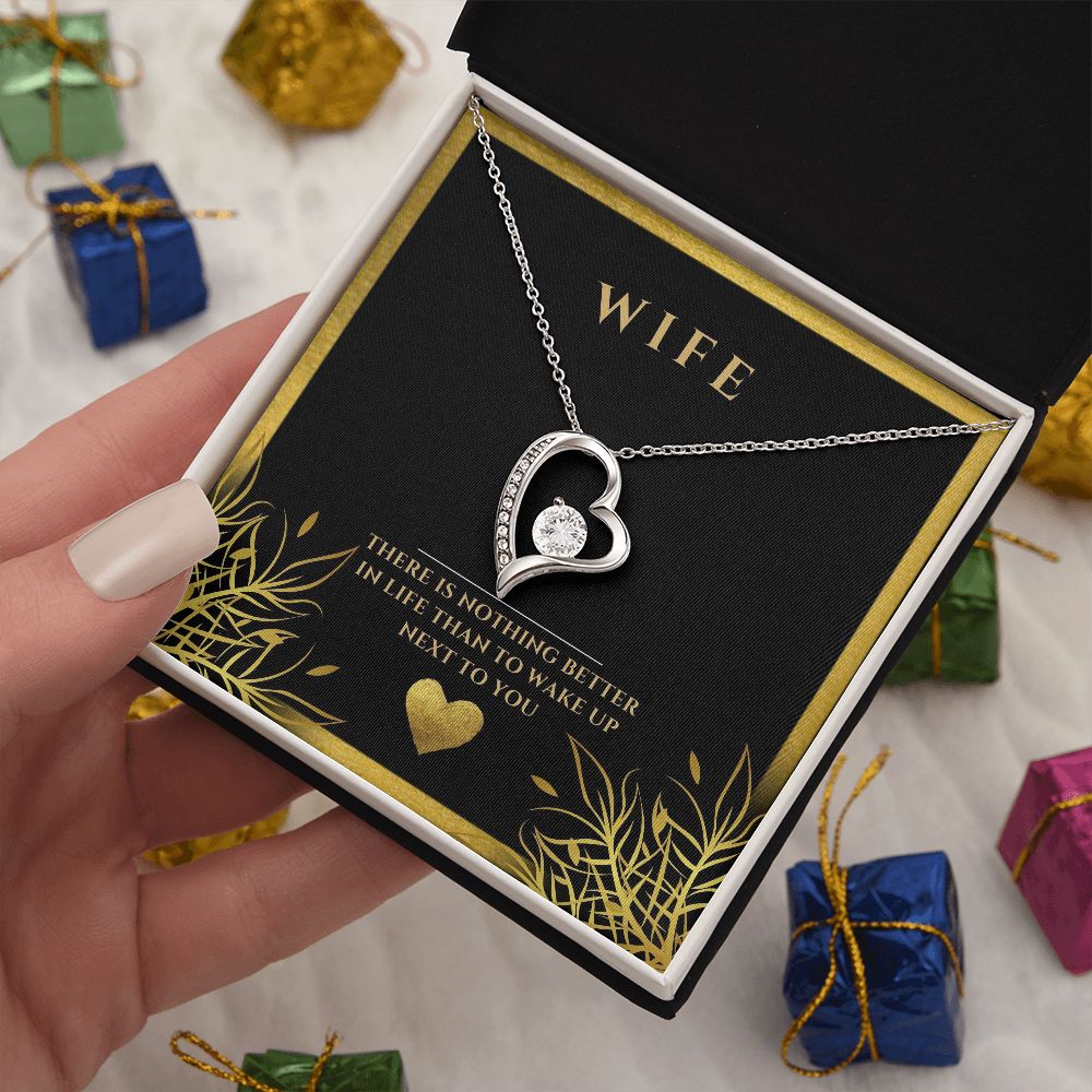 wife heart necklace, wife gift, necklace, special occasion, Personalized gifts