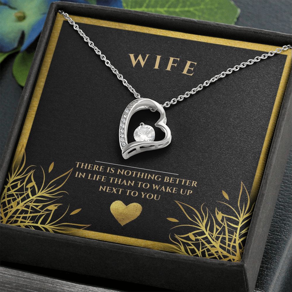 wife heart necklace, wife gift, necklace, special occasion, Personalized gifts