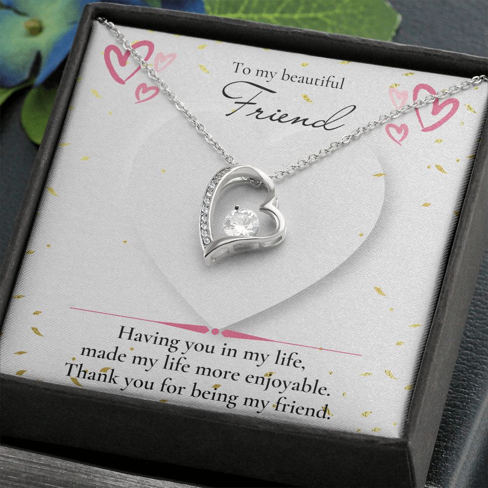 Forever love necklace, Friend necklace, Valentines day gift