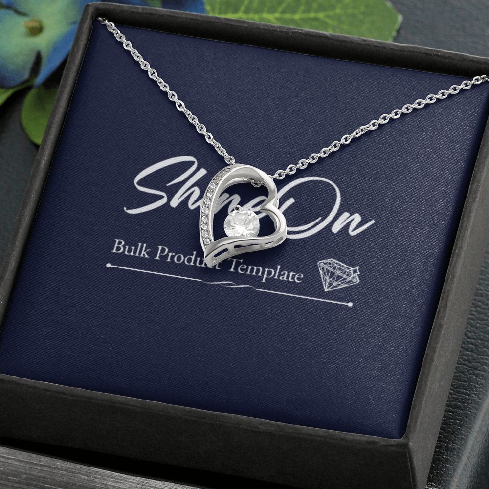 White Gold Forever Love Necklace