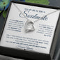 White Gold Love Necklace, Woman Necklace, gift for her, special gift, white gold,Soulmate