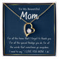 White Gold Love Necklace, Woman Necklace, gift for her, special gift, white gold,MOM gift,
