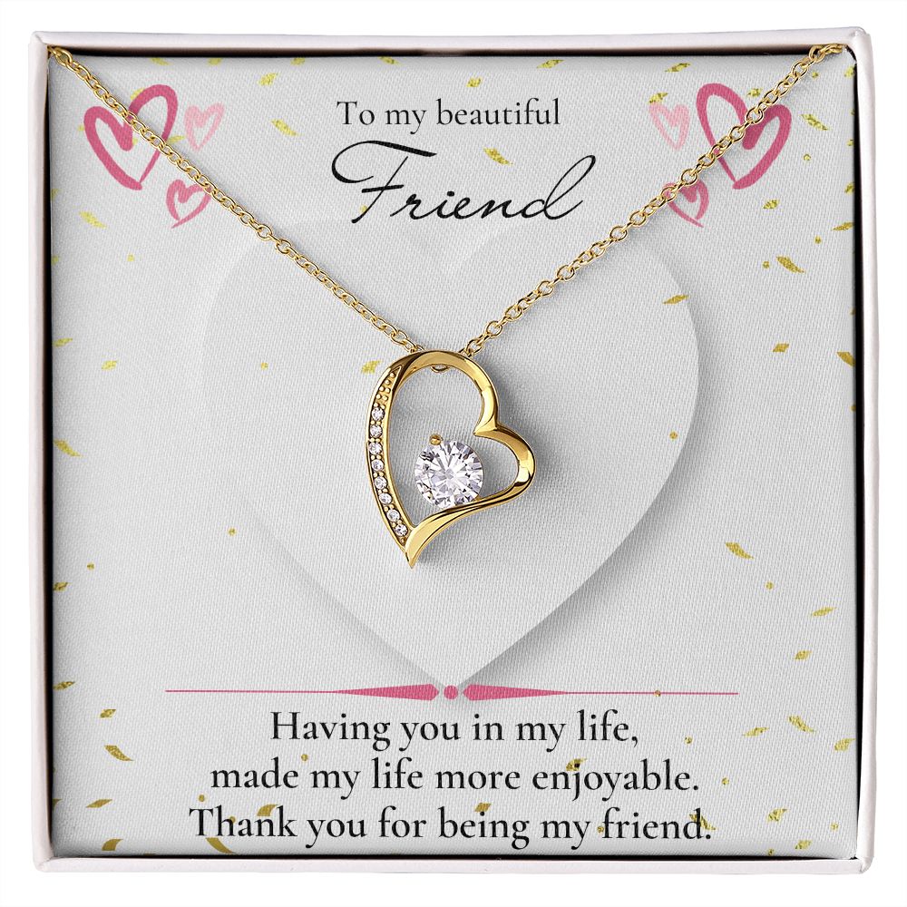 Forever love necklace, Friend necklace, Valentines day gift
