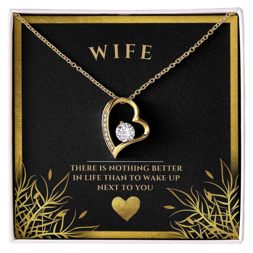 wife heart necklace, wife gift, necklace, special occasion, Personalized gifts