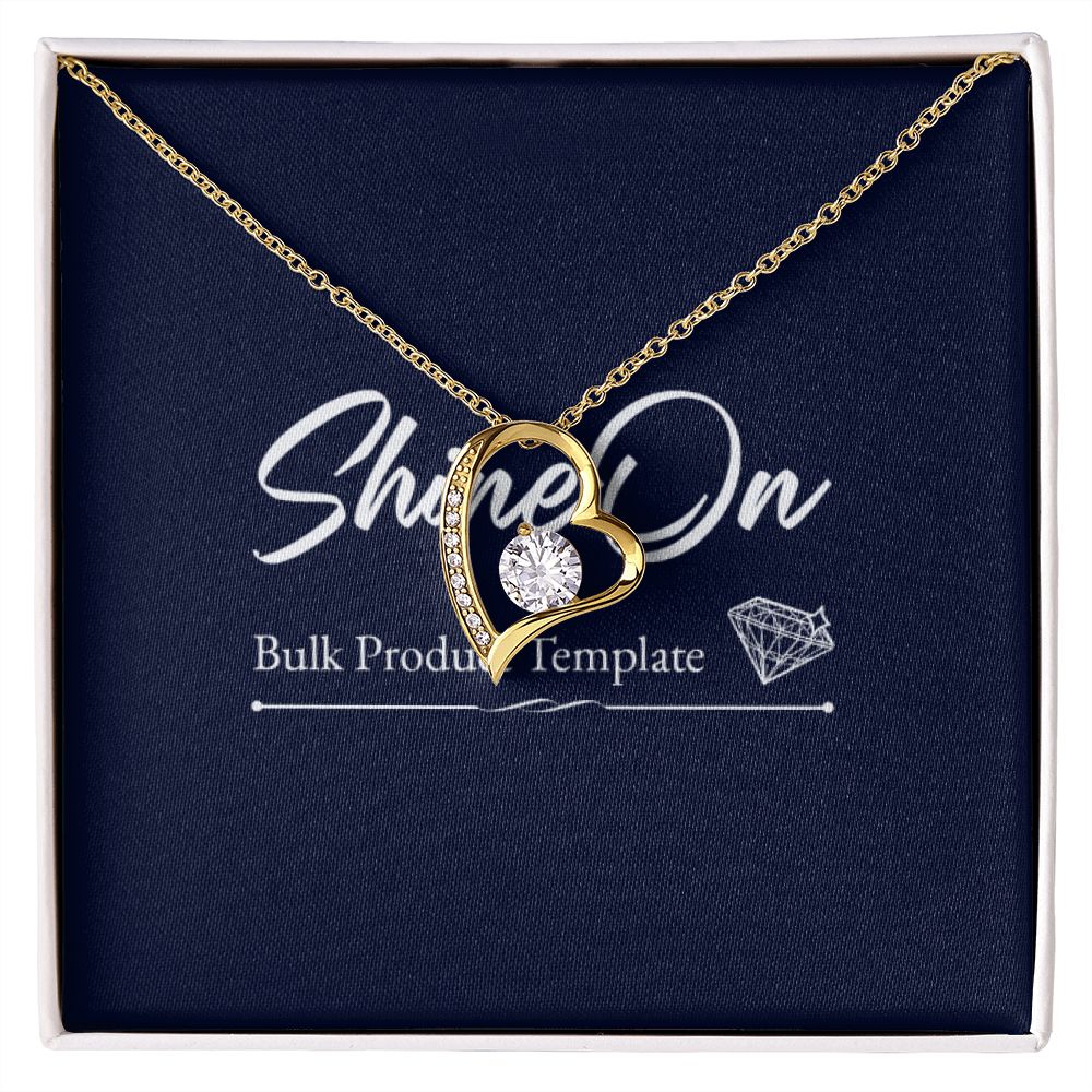 White Gold Forever Love Necklace