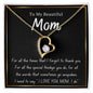 White Gold Love Necklace, Woman Necklace, gift for her, special gift, white gold,MOM gift,