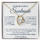 White Gold Love Necklace, Woman Necklace, gift for her, special gift, white gold,Soulmate