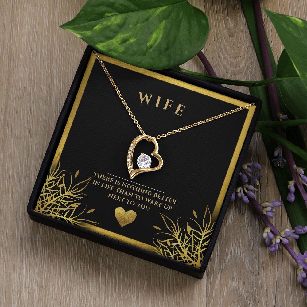 wife heart necklace, wife gift, necklace, special occasion, Personalized gifts