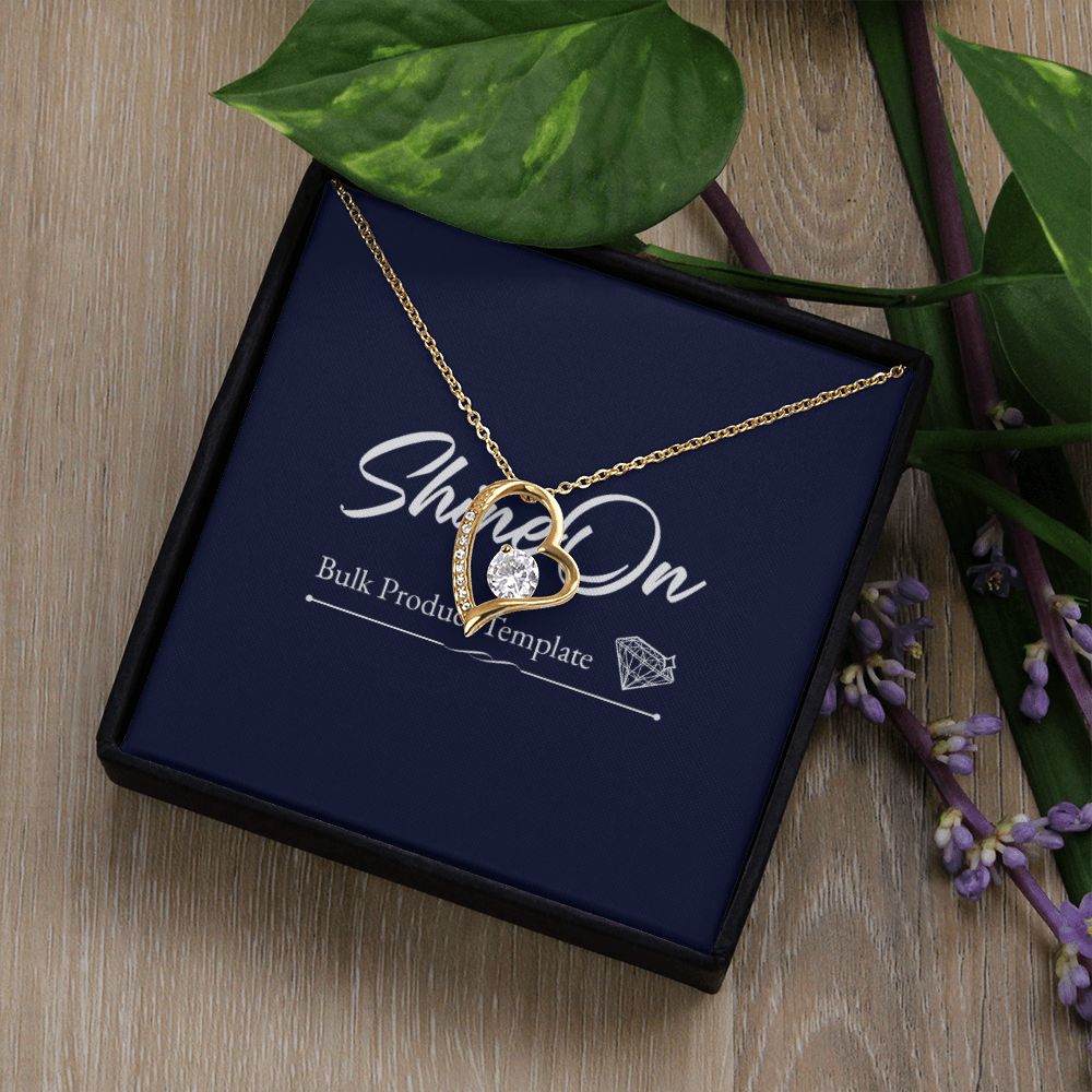 White Gold Forever Love Necklace