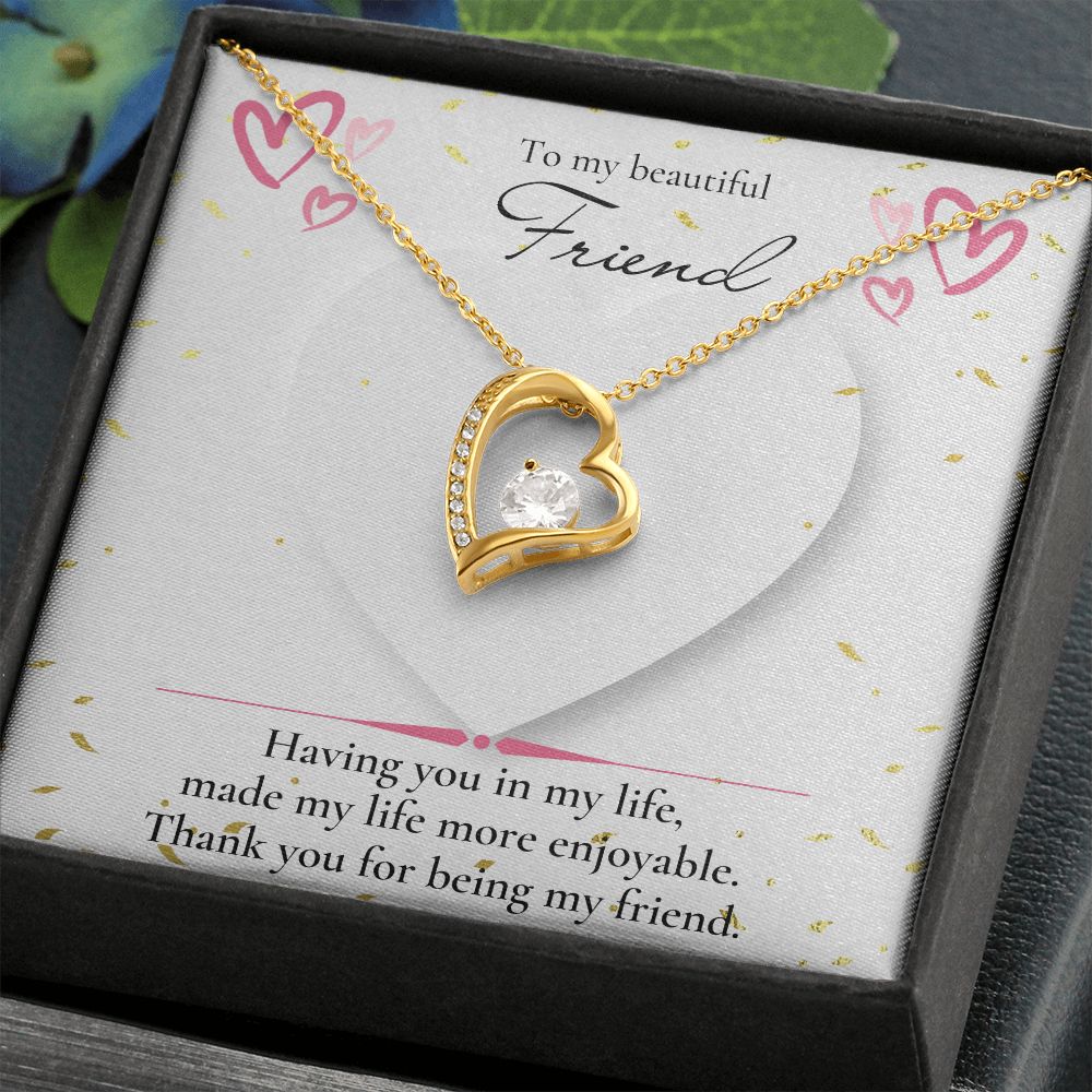 Forever love necklace, Friend necklace, Valentines day gift