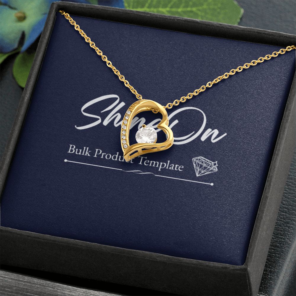 White Gold Forever Love Necklace