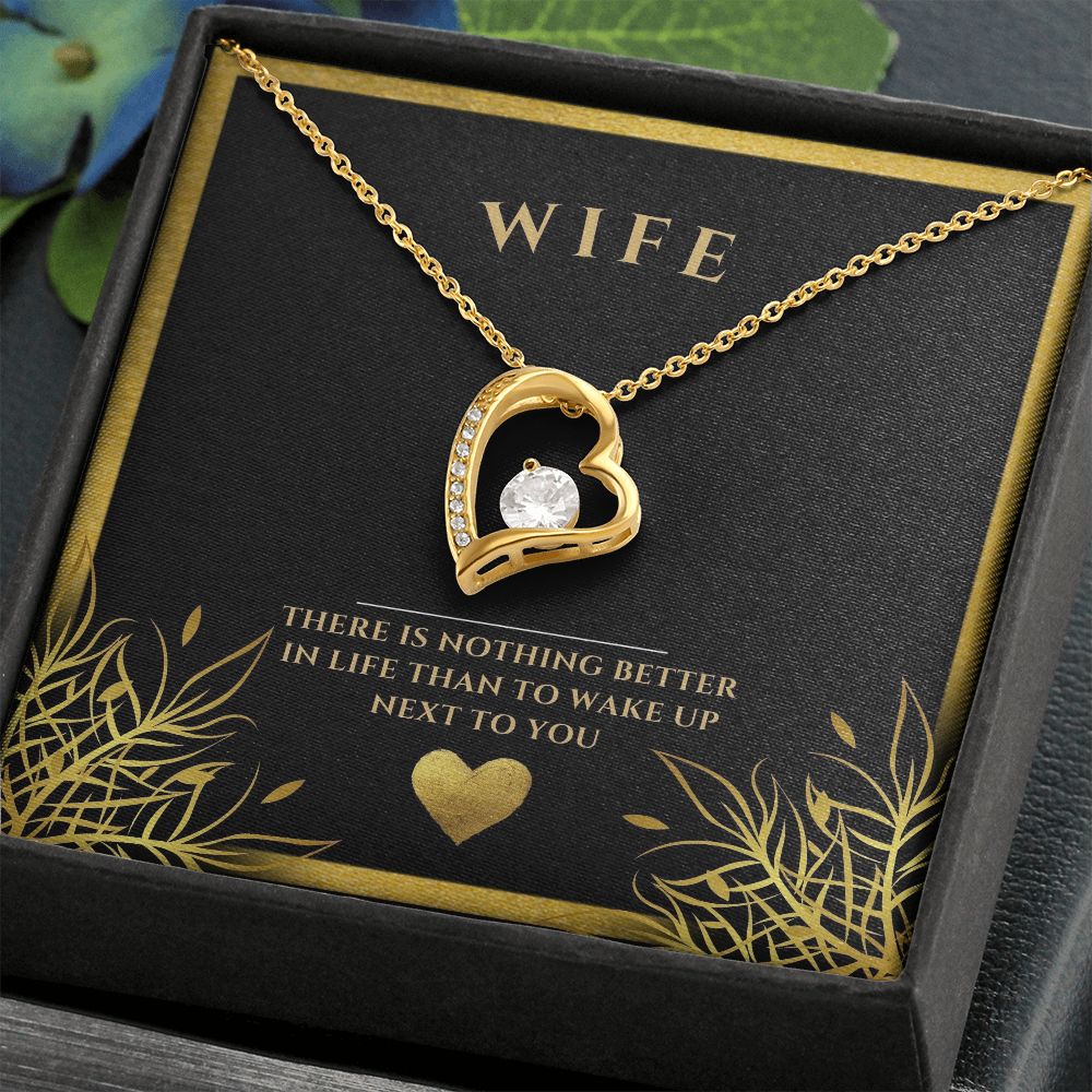 wife heart necklace, wife gift, necklace, special occasion, Personalized gifts