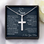 Son from Mom Cross Necklace
