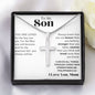 Son from Mom Cross Necklace, Faith,