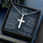 Son from Mom Cross Necklace, Faith,