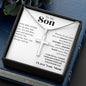 Son from Mom Cross Necklace, Faith,