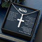 Son from Dad Cross Necklace, Faith,