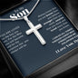 Son - From Dad , Cross Necklace, Faith,