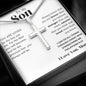 Son from Mom Cross Necklace, Faith,
