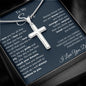 Son From Dad, Cross Necklace, Faith,
